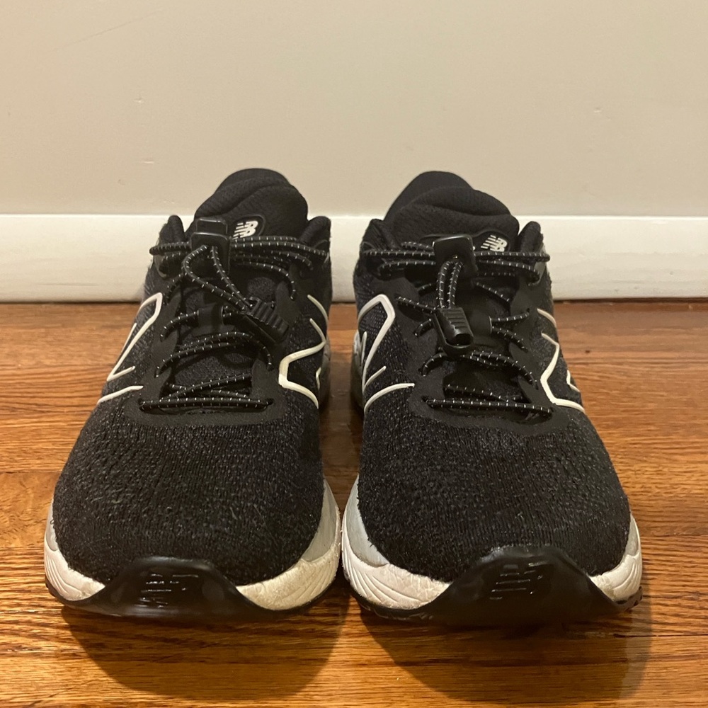 Black- New Balance Fresh Foam size 9.5. Used in good condition.